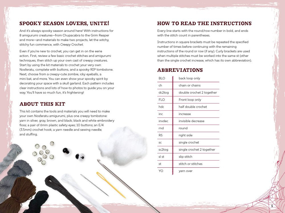 Creepy Crochet Kit & Book