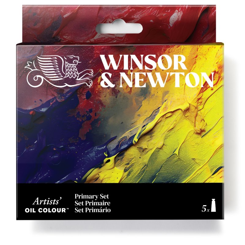 Winsor & Newton Artists Oil Colour 5x37ml - Primary Set