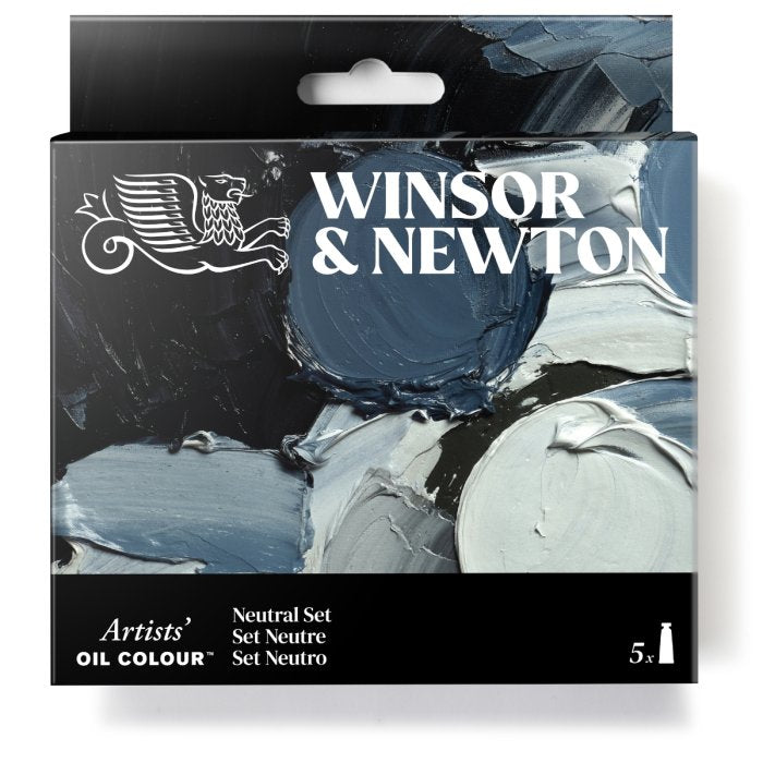 Winsor & Newton Artists' Oil Colour 5x37ml Tubes - Neutral Set