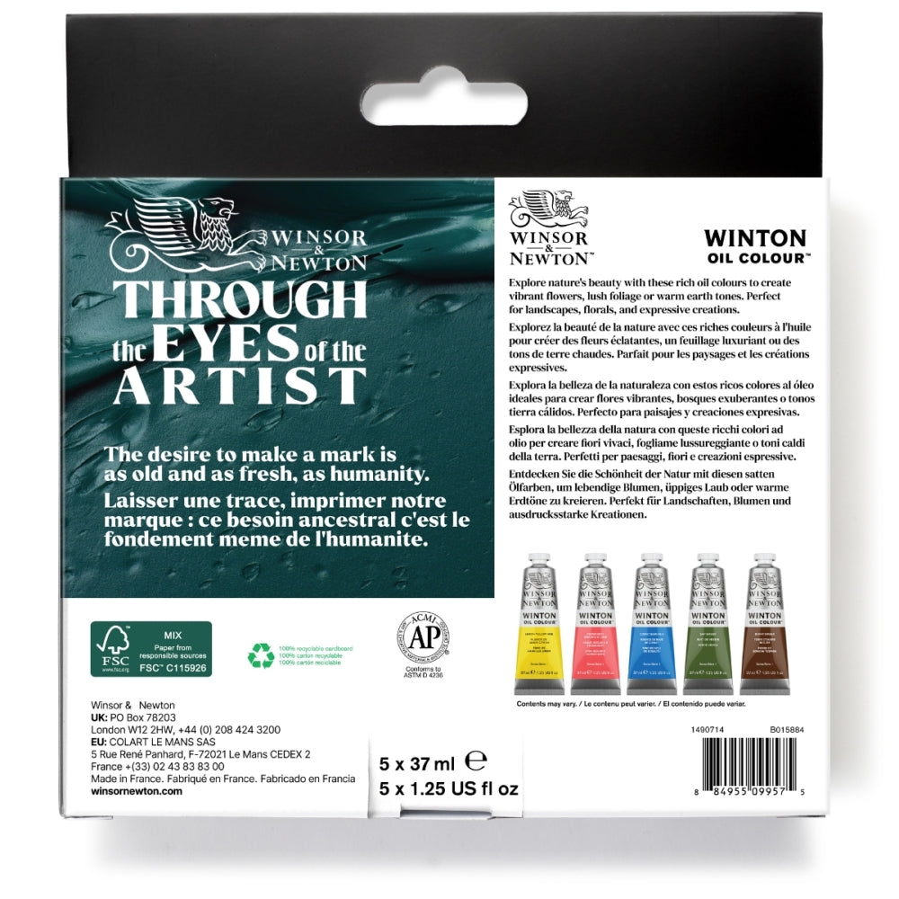 Winton Oil Colour Tubes - Botanic Set (5x37ml)