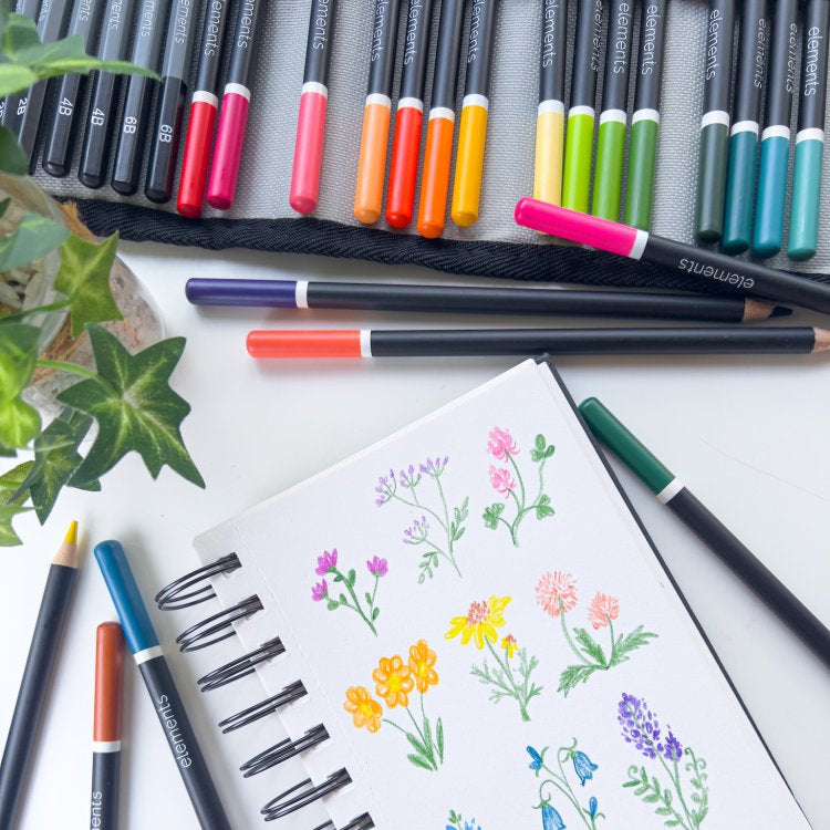 Elements Pencil Wrap Set (48 Pieces)