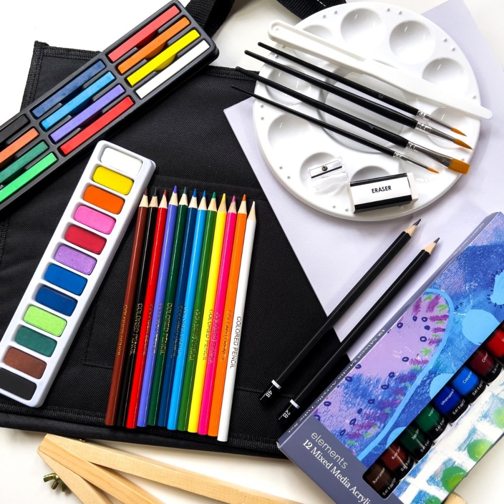 Elements Mixed Media Set in Travel Bag (100 Pieces)