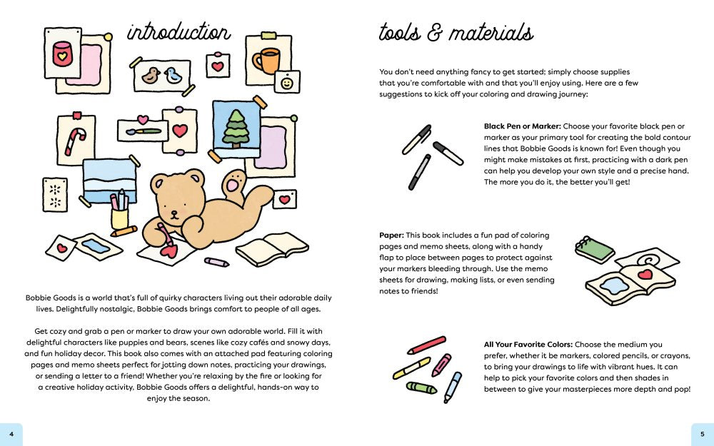 Bobbie Goods Cozy Colouring & Drawing Book