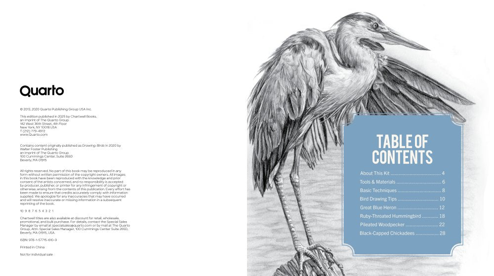 The Birders Drawing and Colouring Kit