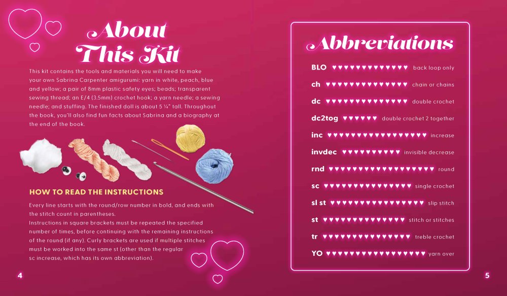 The Unofficial Sabrina Carpenter Book & Crochet Kit