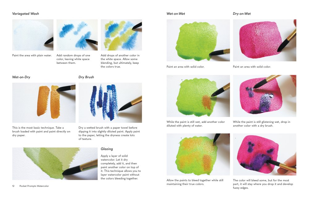 Pocket Prompts Watercolor Book