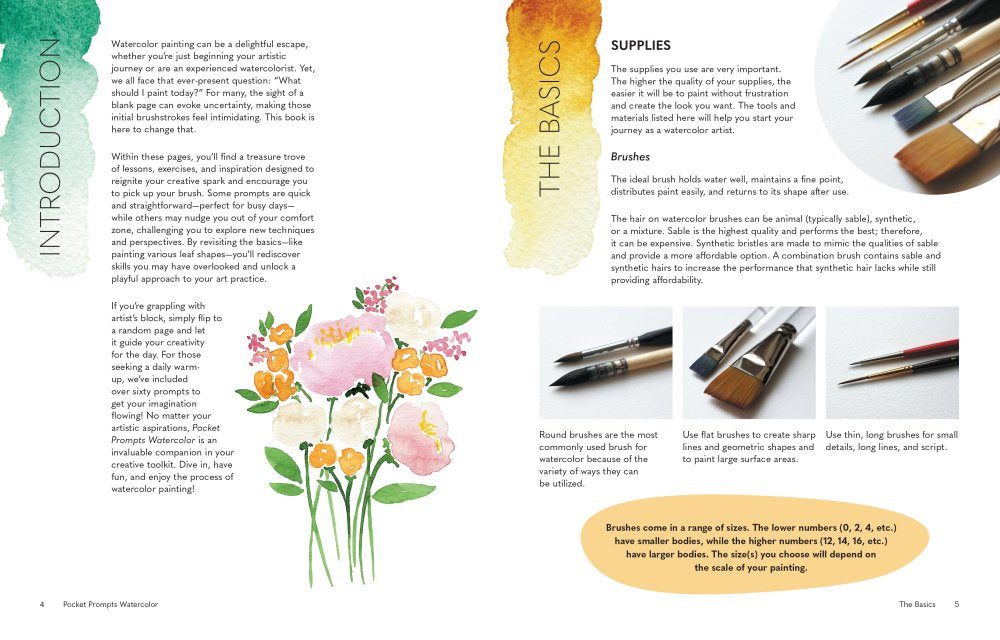 Pocket Prompts Watercolor Book