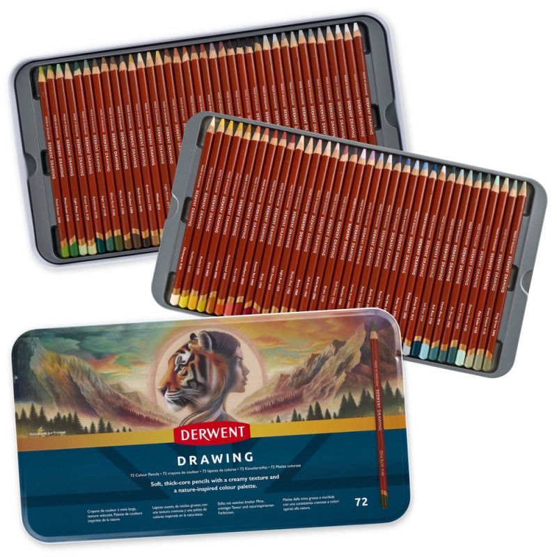 Derwent Drawing Pencils (Tin of 72)