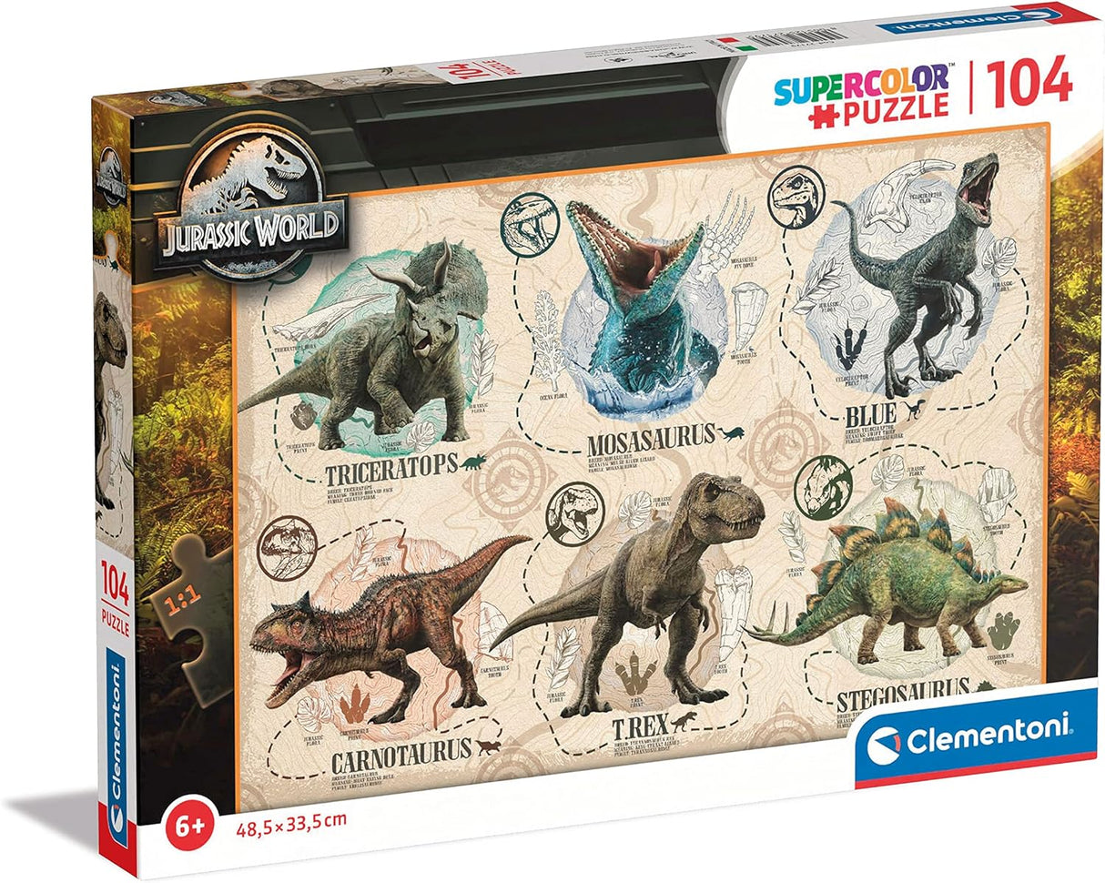 Jurassic World 104 Piece Jigsaw Puzzle Clementoni