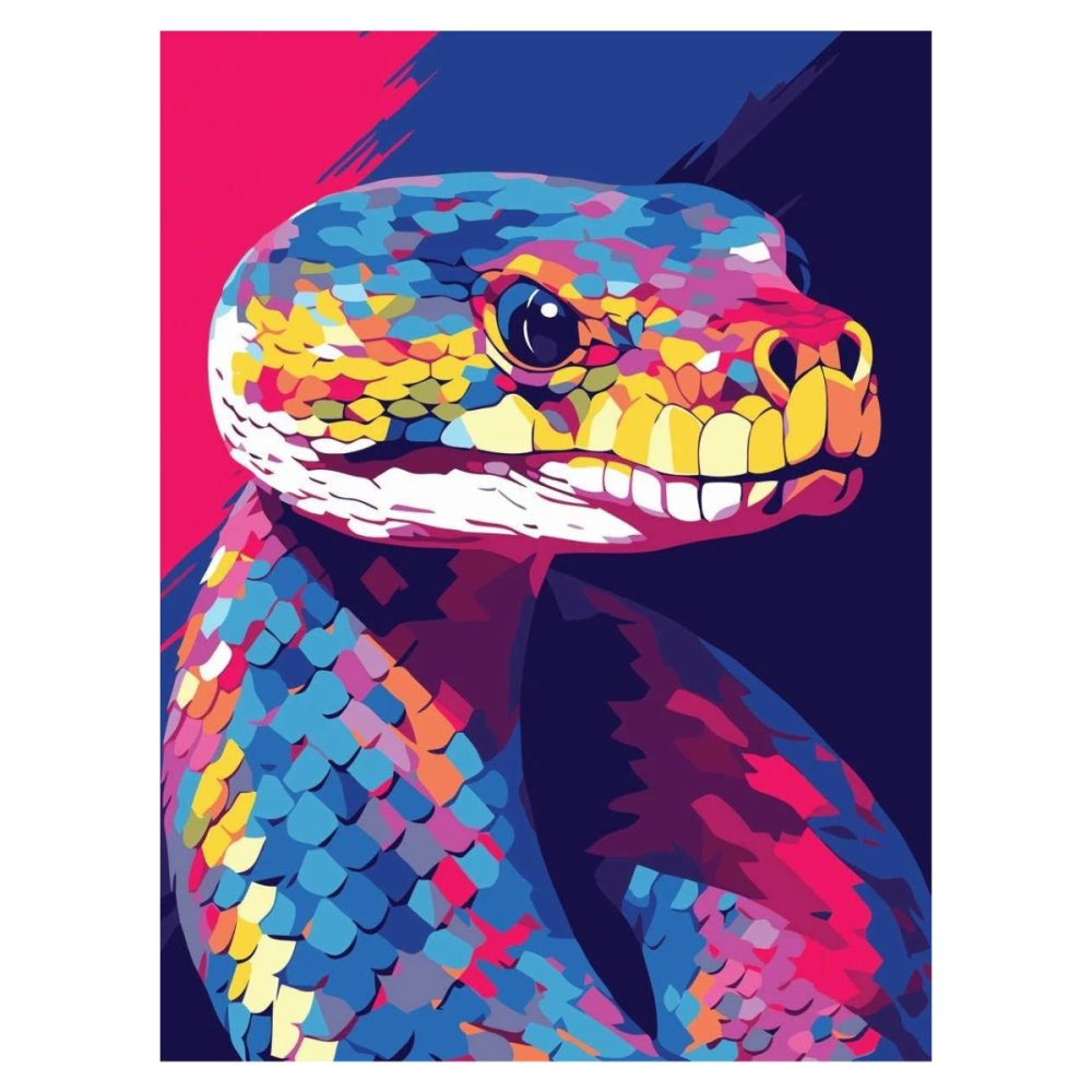 Reeves Paint by Numbers Kit 12x16" - Serpent