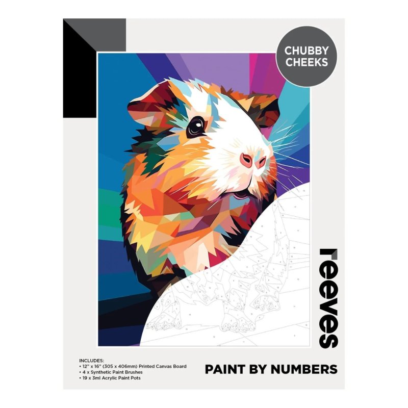 Reeves Paint by Numbers Kit 12x16"- Chubby Cheeks