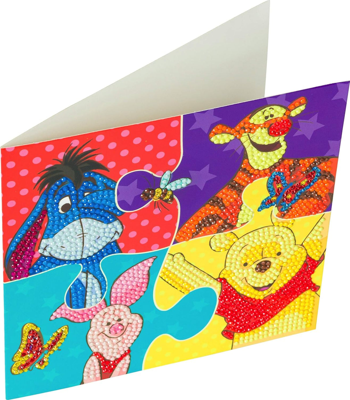 Crystal Art Card Kit - Winnie The Pooh