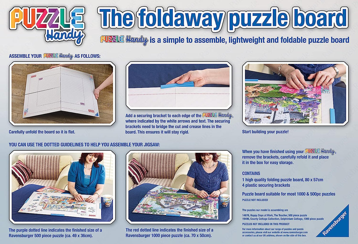 Ravensburger Jigsaw Puzzle Board - Portable Foldable Accessory Storage