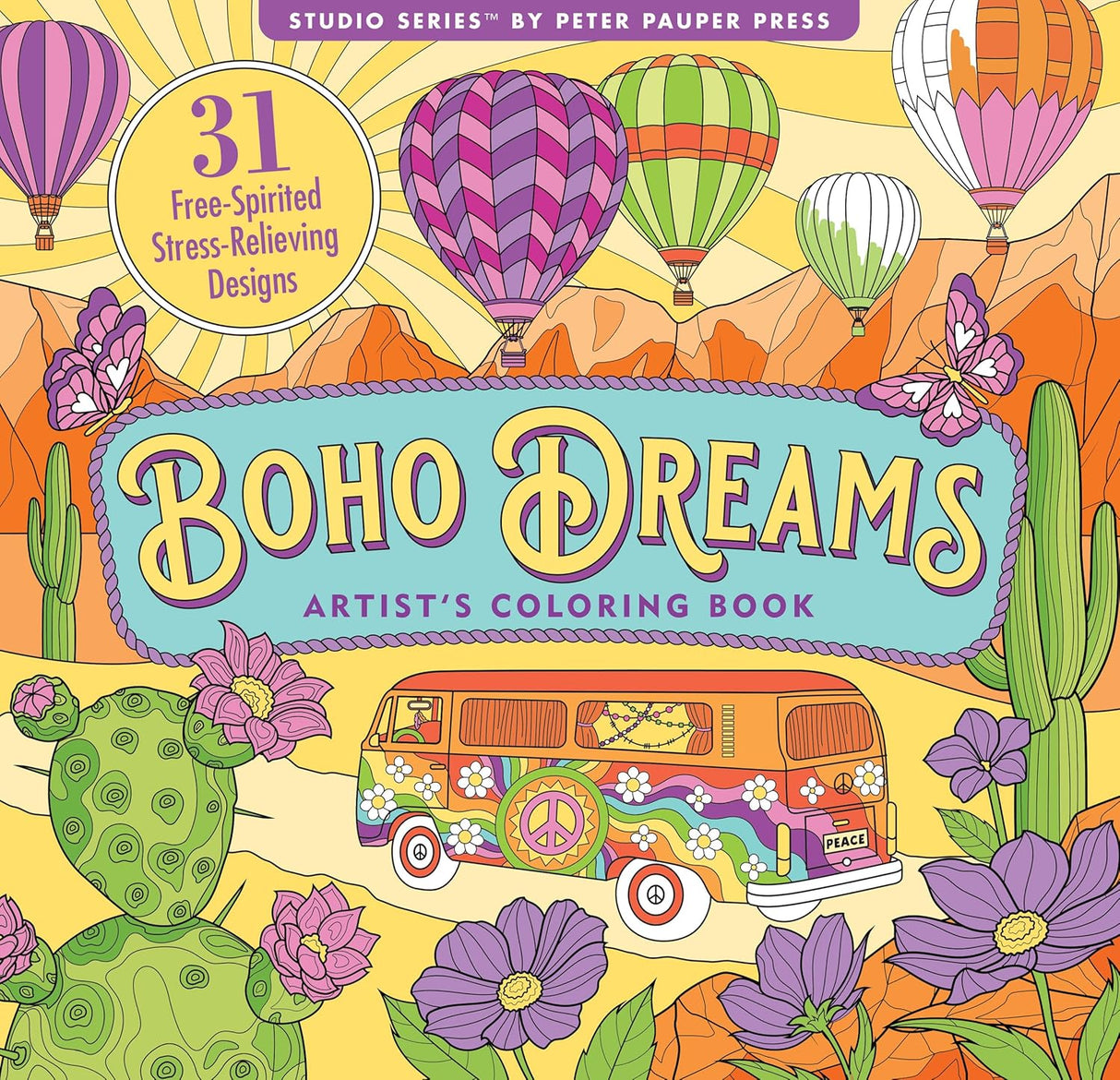 Artist's Colouring Book - Boho Dreams