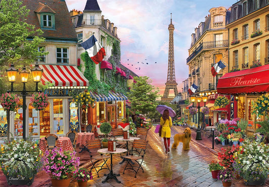 Flowers In Paris 1000 Piece Jigsaw Puzzle