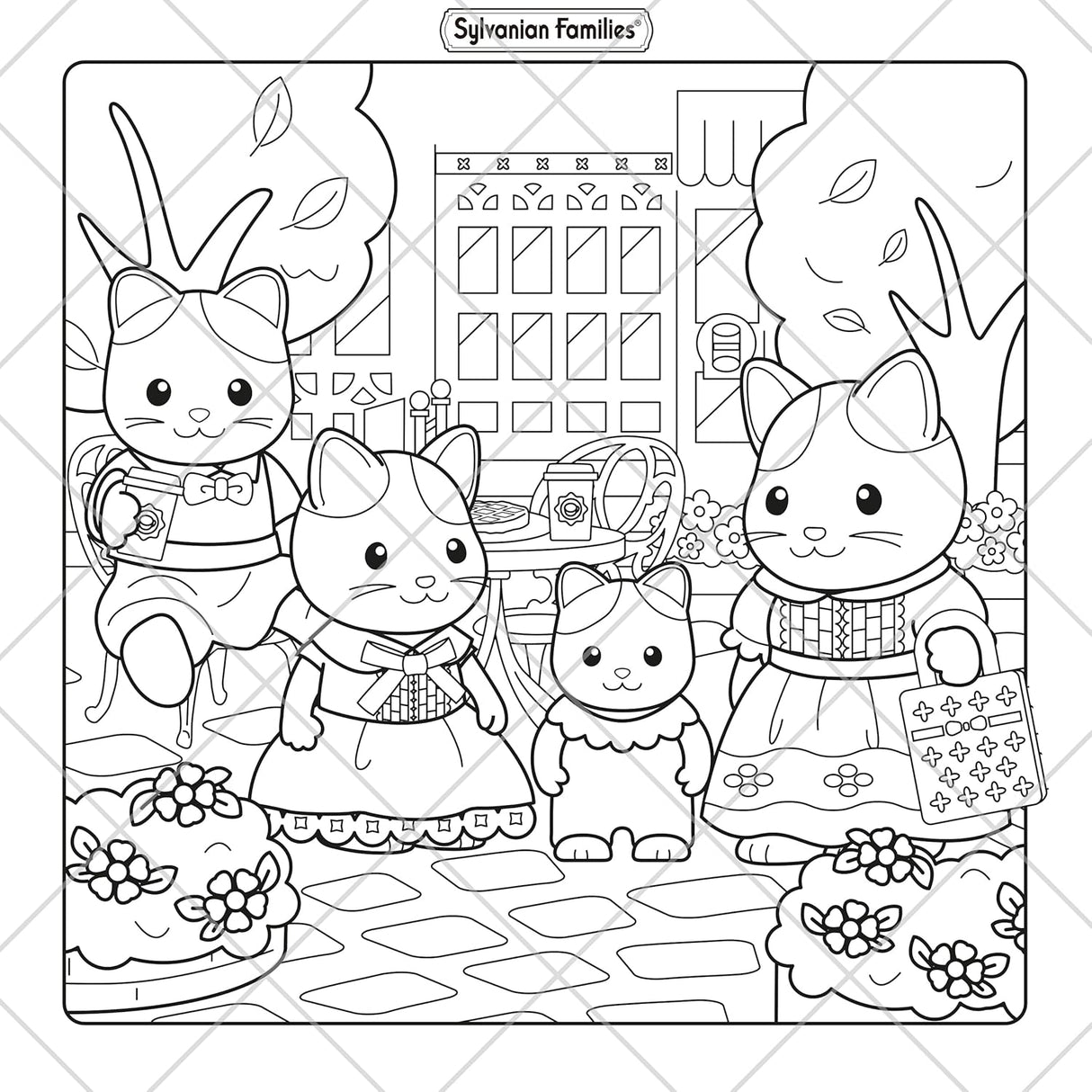 Sylvanian Families Cosy Adventures Colouring Book