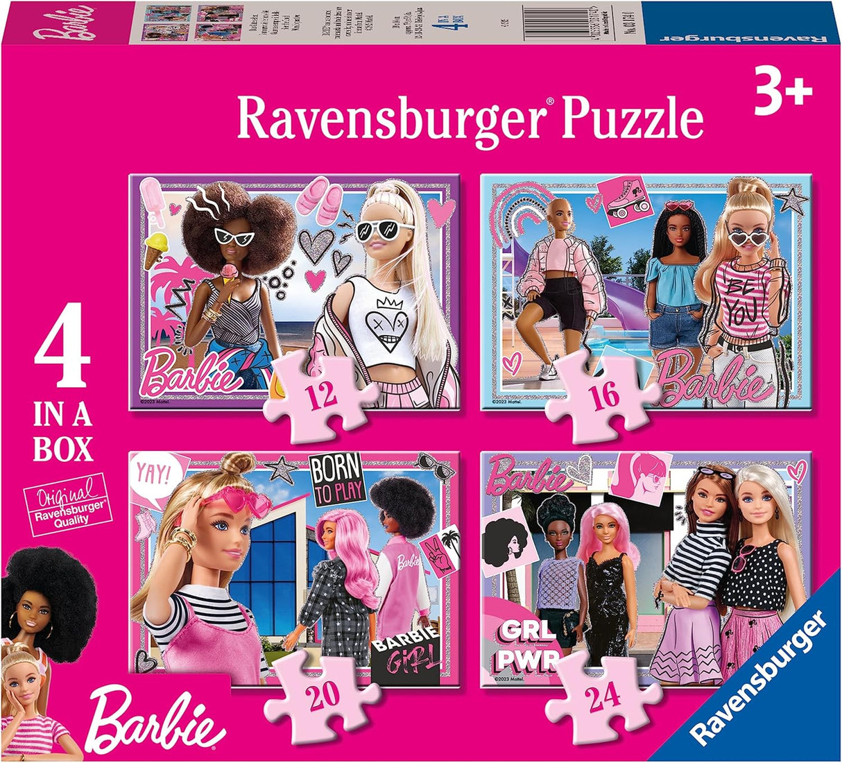 4 in a Box Jigsaw Puzzle - Barbie