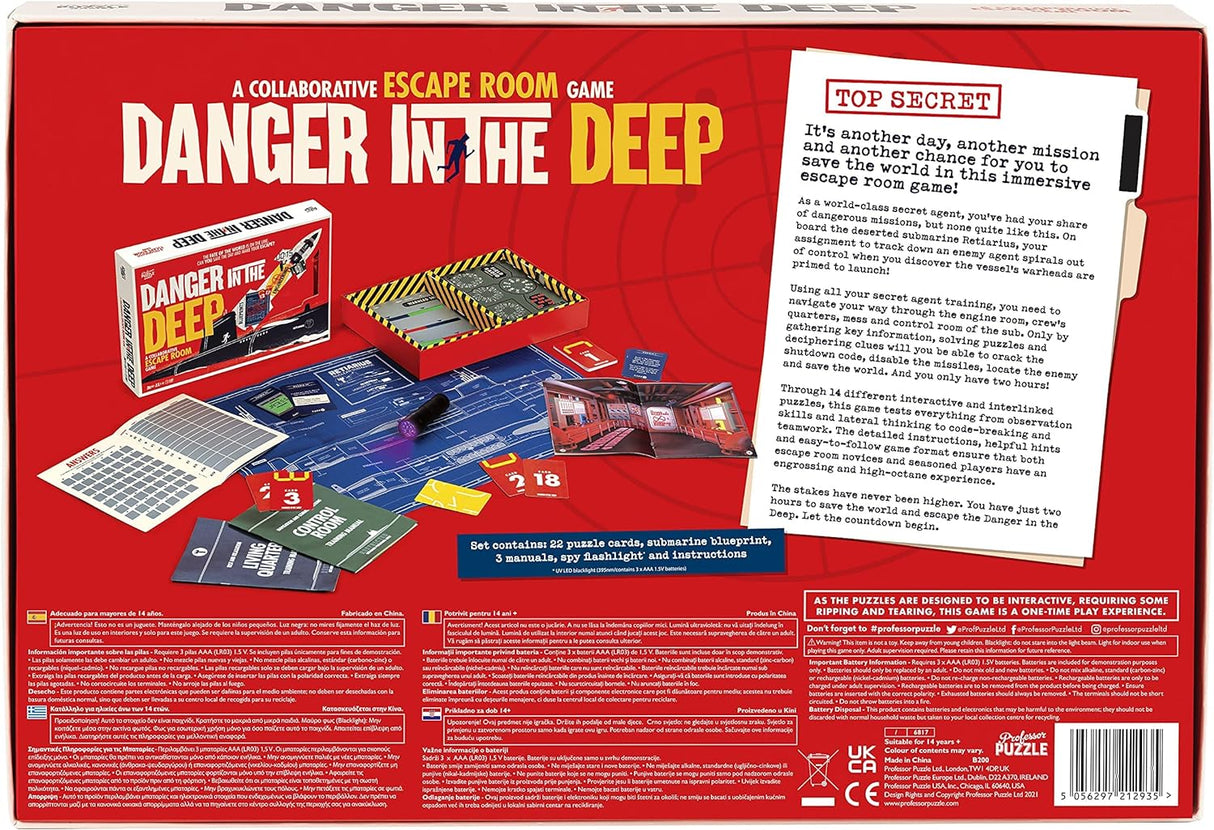 Professor Puzzle Danger in the Deep Game