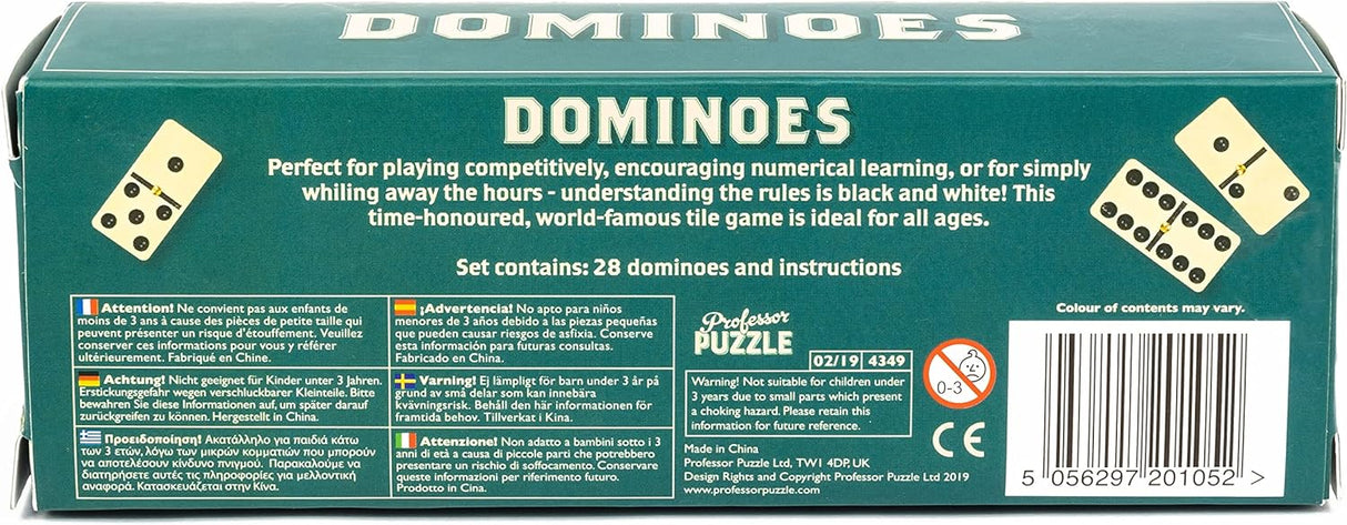 Professor Puzzle | Dominoes - Wooden Games Workshop