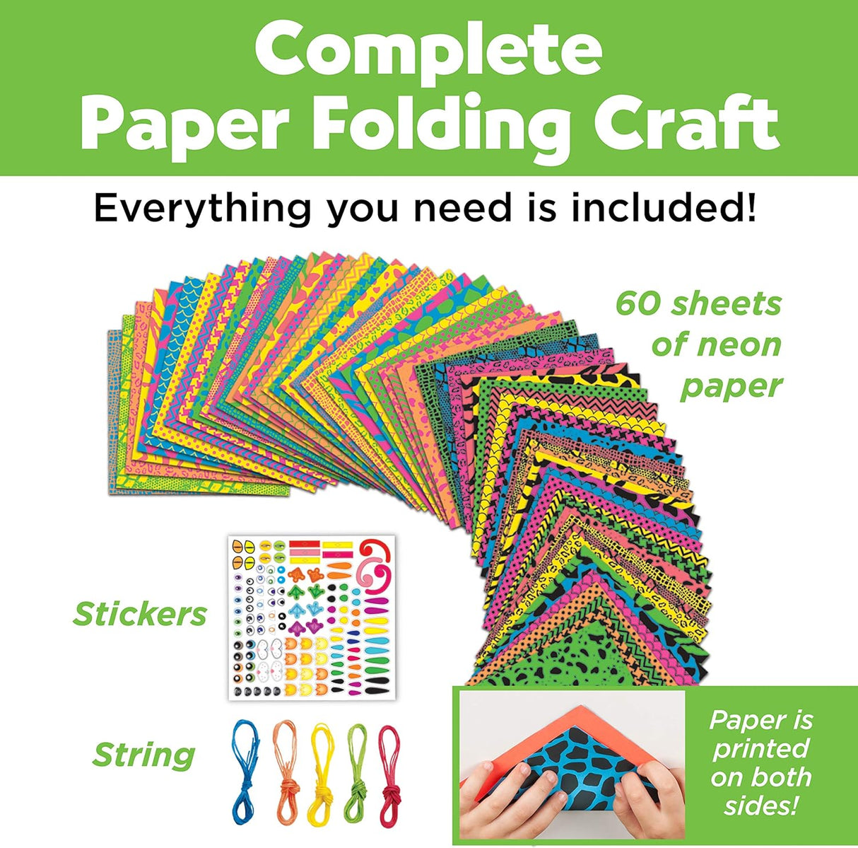 Creativity For Kids - Neon Origami Kit