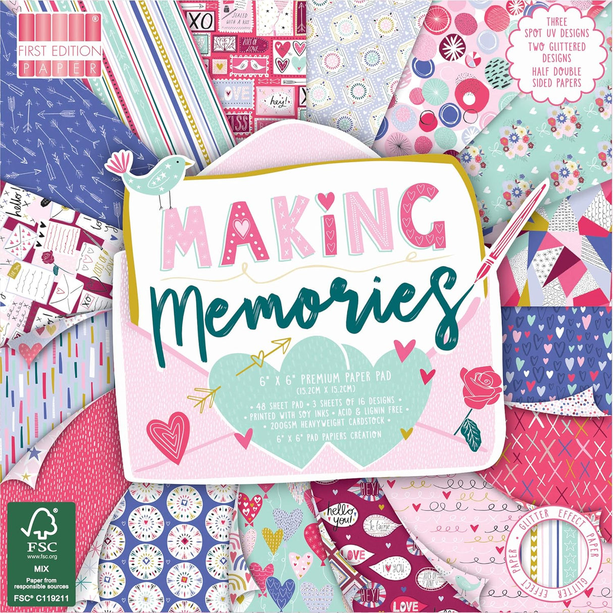 First Edition 6" x 6" Paper Pad - Making Memories