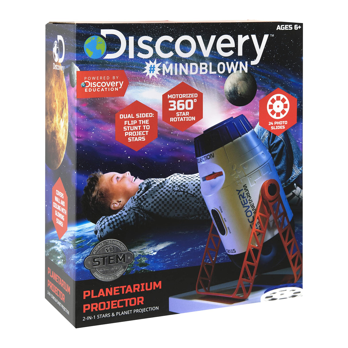 Discovery Kids Planetarium Projector-2-in-1 Space Projector