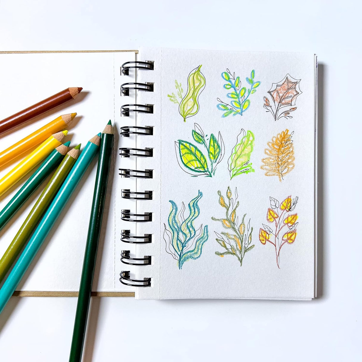 Elements Wire-O Hard Cover Sketch Book Portrait - A6