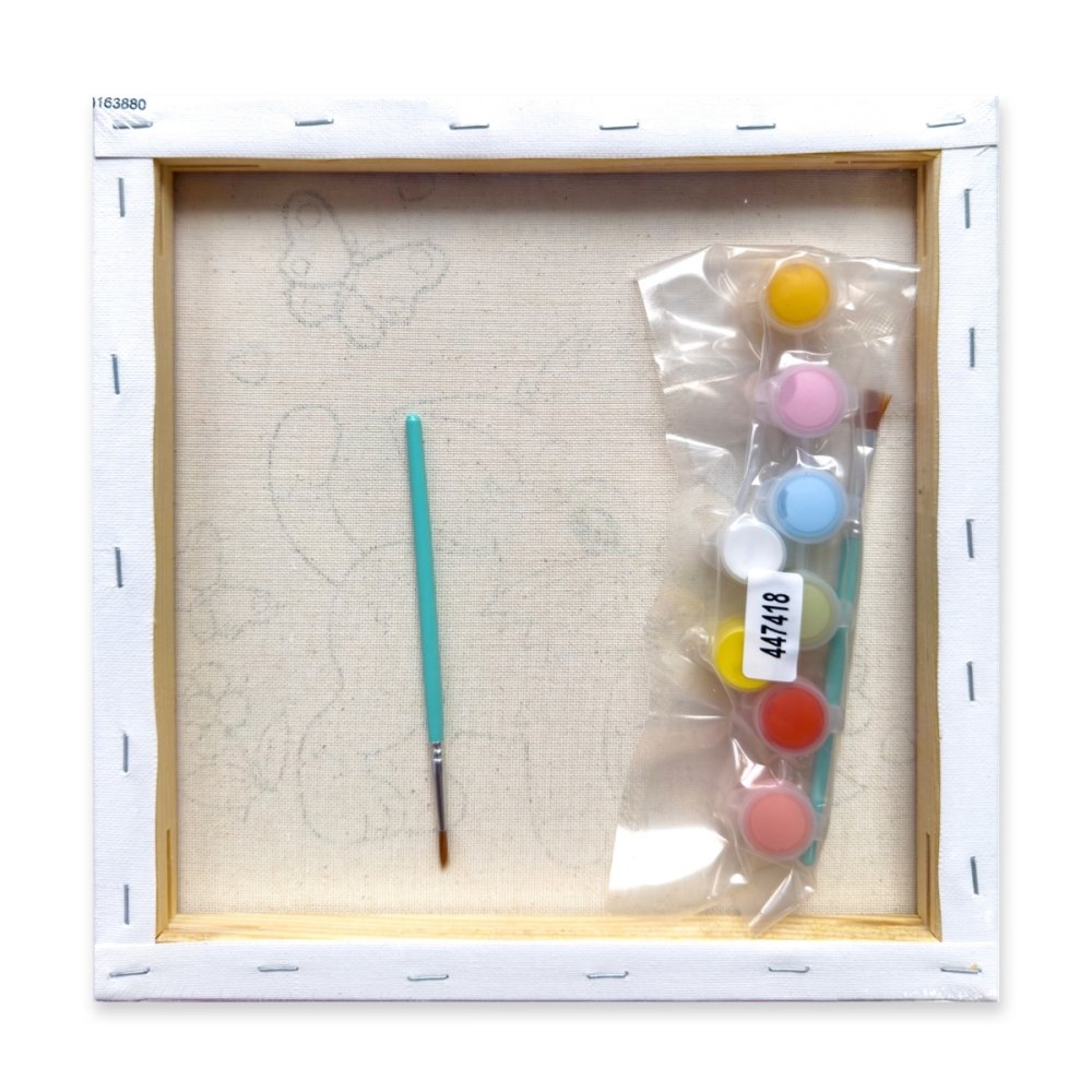Create Kids Colouring Canvas - Cute Kitten