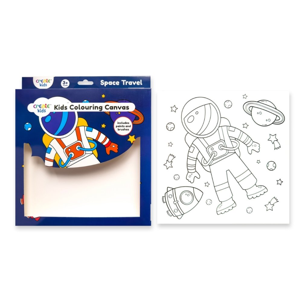 Create Kids Colouring Canvas - Space Travel