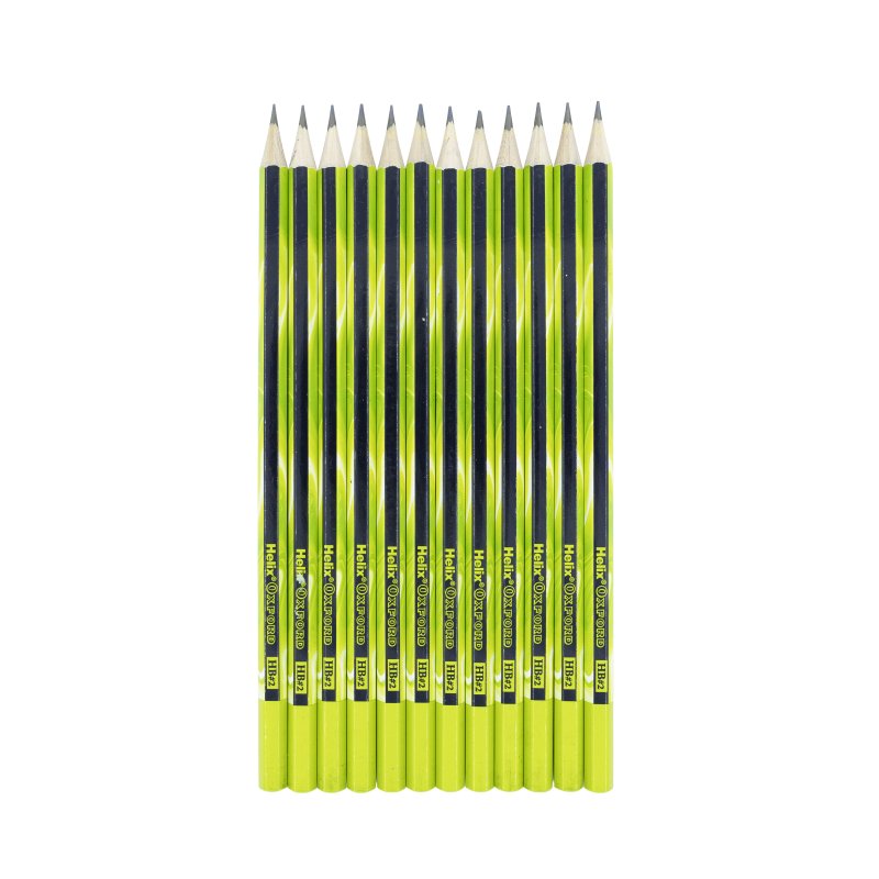 Helix Oxford HB#2 Pencils - Marble Green (12 Pack)