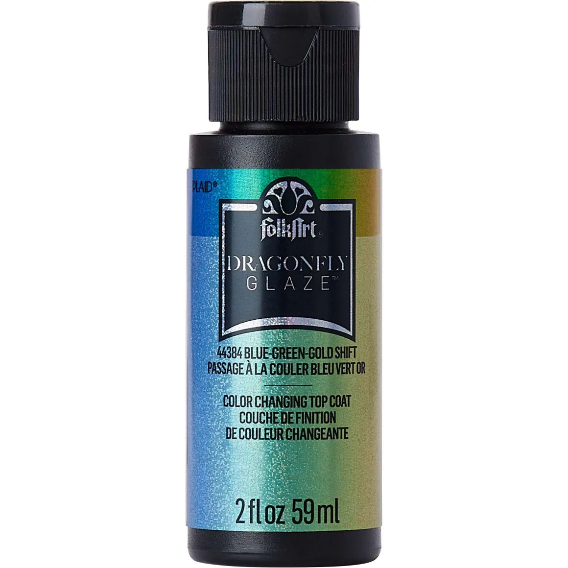 FolkArt Dragonfly Glaze 2oz/59ml - Blue, Green, Gold Shift