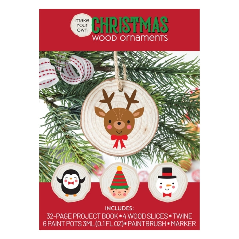 Make Your Own Christmas Wood Ornaments Book & Kit