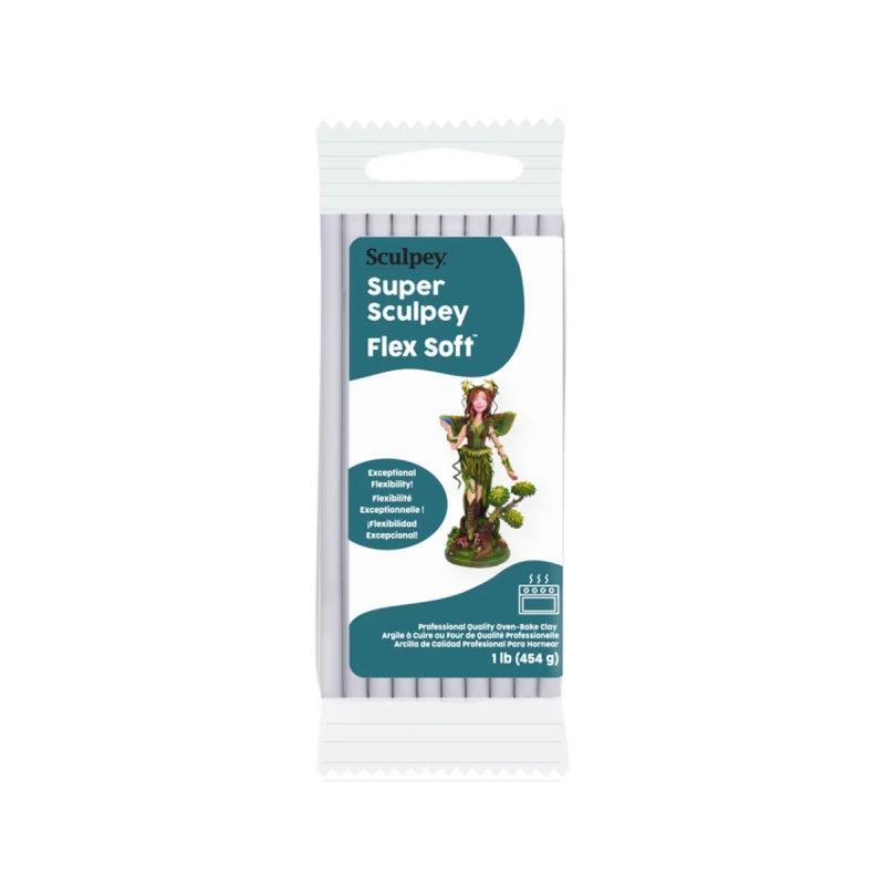 Super Sculpey Flex Soft 1lb (454g) - Gray