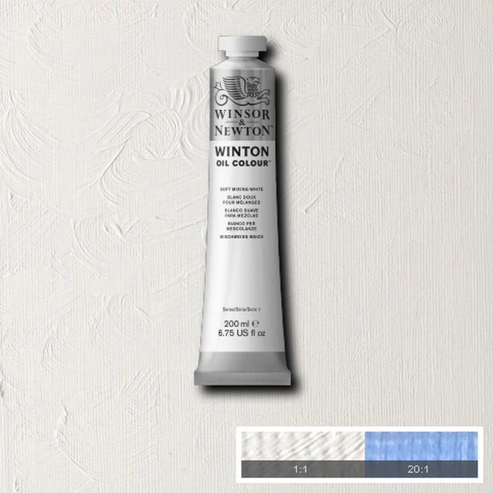 Winton Oil Paint - Soft Mixing White (200ml)