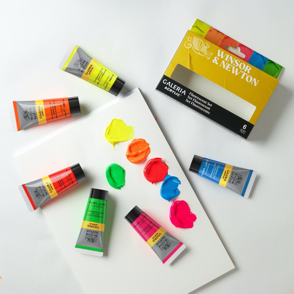 Galeria Acrylic Fluorescents Colours Set (6x20ml)
