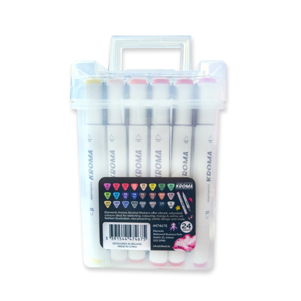 Elements Kroma Alcohol Markers Set (Box of 24)