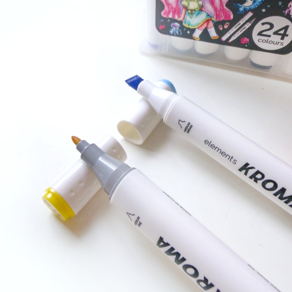 Elements Kroma Alcohol Markers Set (Box of 24)