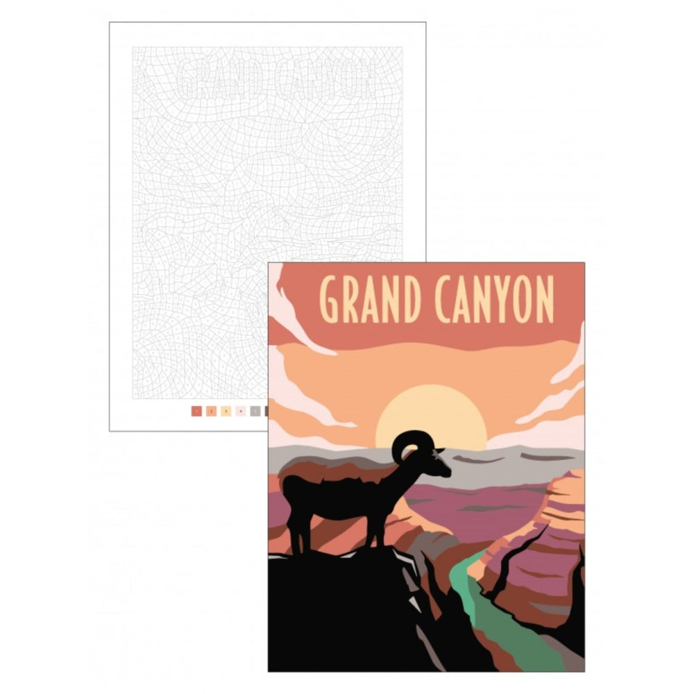 Colour By Numbers Book - US National Parks