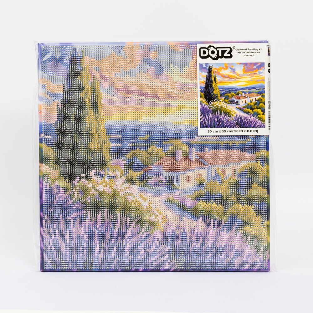 Diamond Dotz Stretched Canvas 30x30cm Kit - Lavender Sky