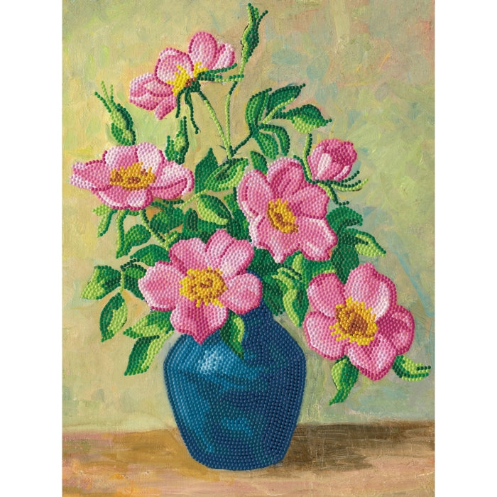 Diamond Dotz Stretched Canvas 30x40cm Kit - Rose Bouquet