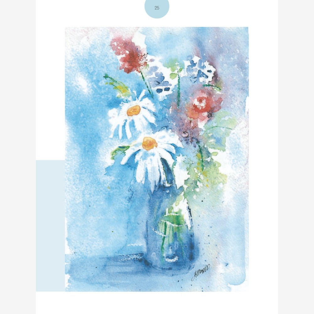 Loose and Lively Flowers in Watercolour Inks Book