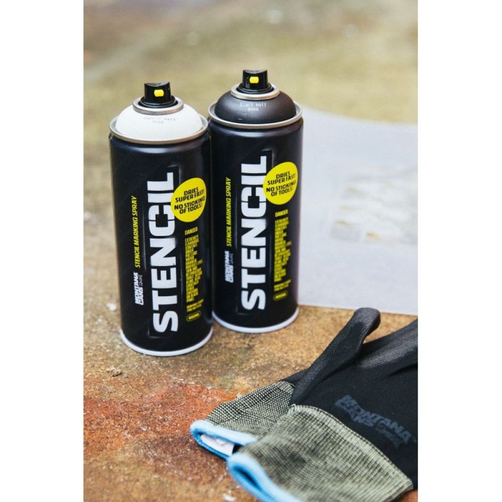 Montana STENCIL Spray Paint 400ml - White