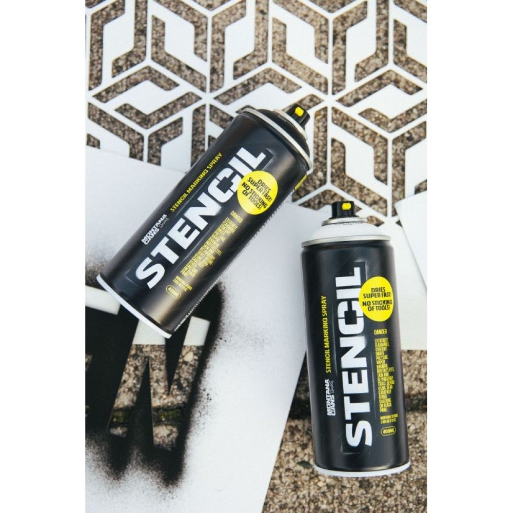 Montana STENCIL Spray Paint 400ml - Black