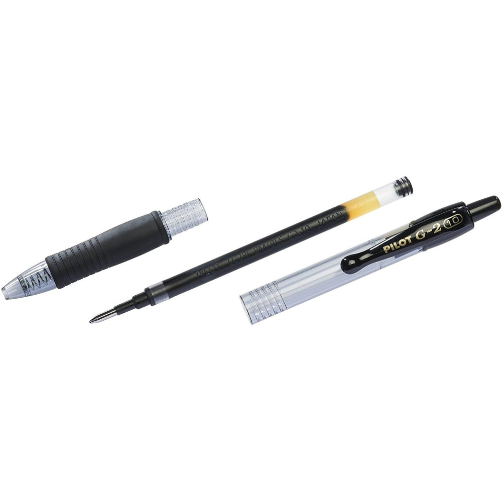 Pilot G2 Retractable Rollerball Pens - Black (3 Pack)