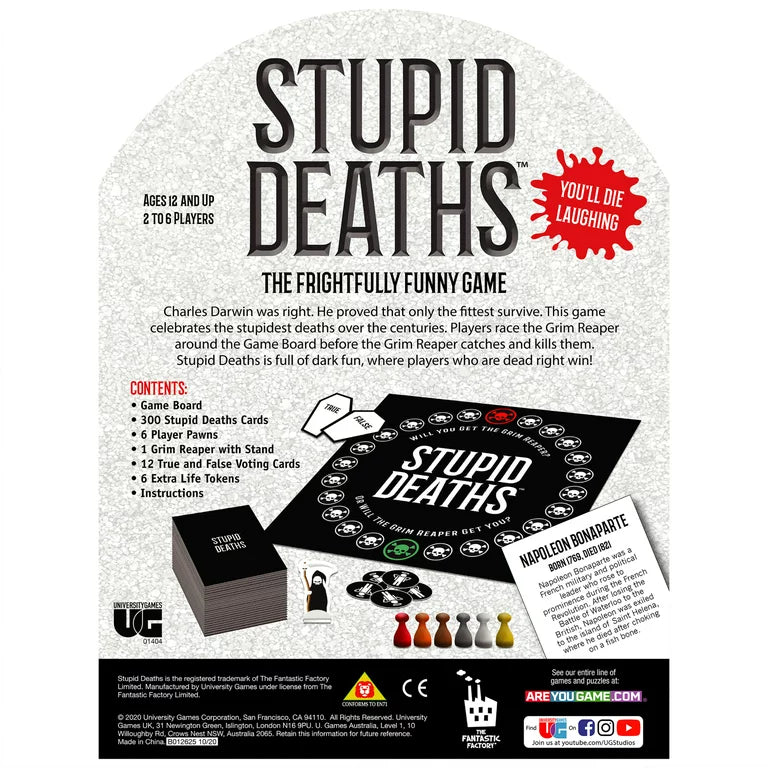 Stupid Deaths Board Game