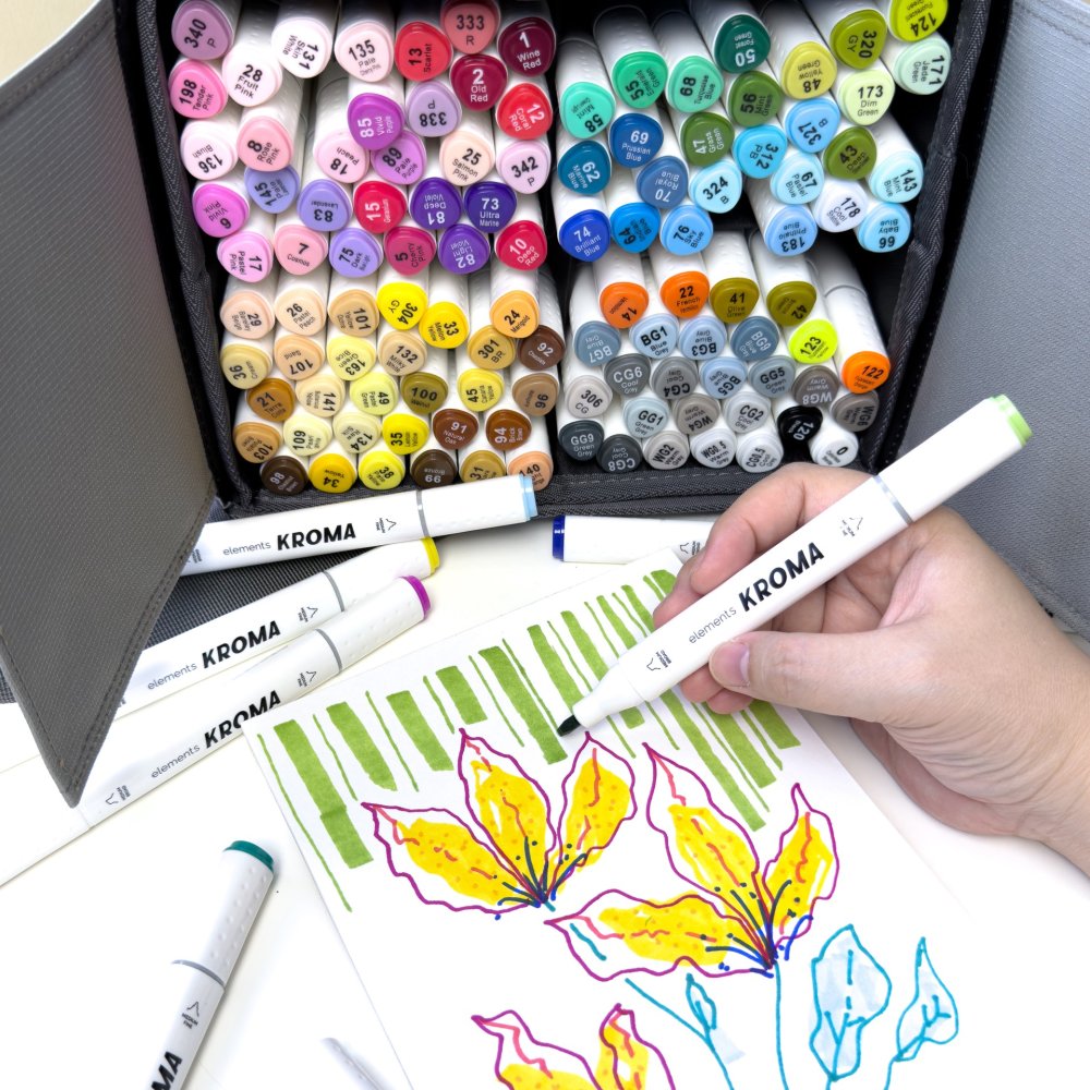 Elements Kroma Alcohol Markers Bag Set (120 Pack)