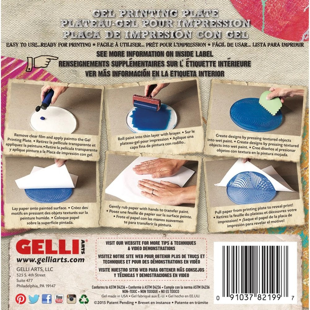 Gelli Arts Gel Plate 4 Inch - Round