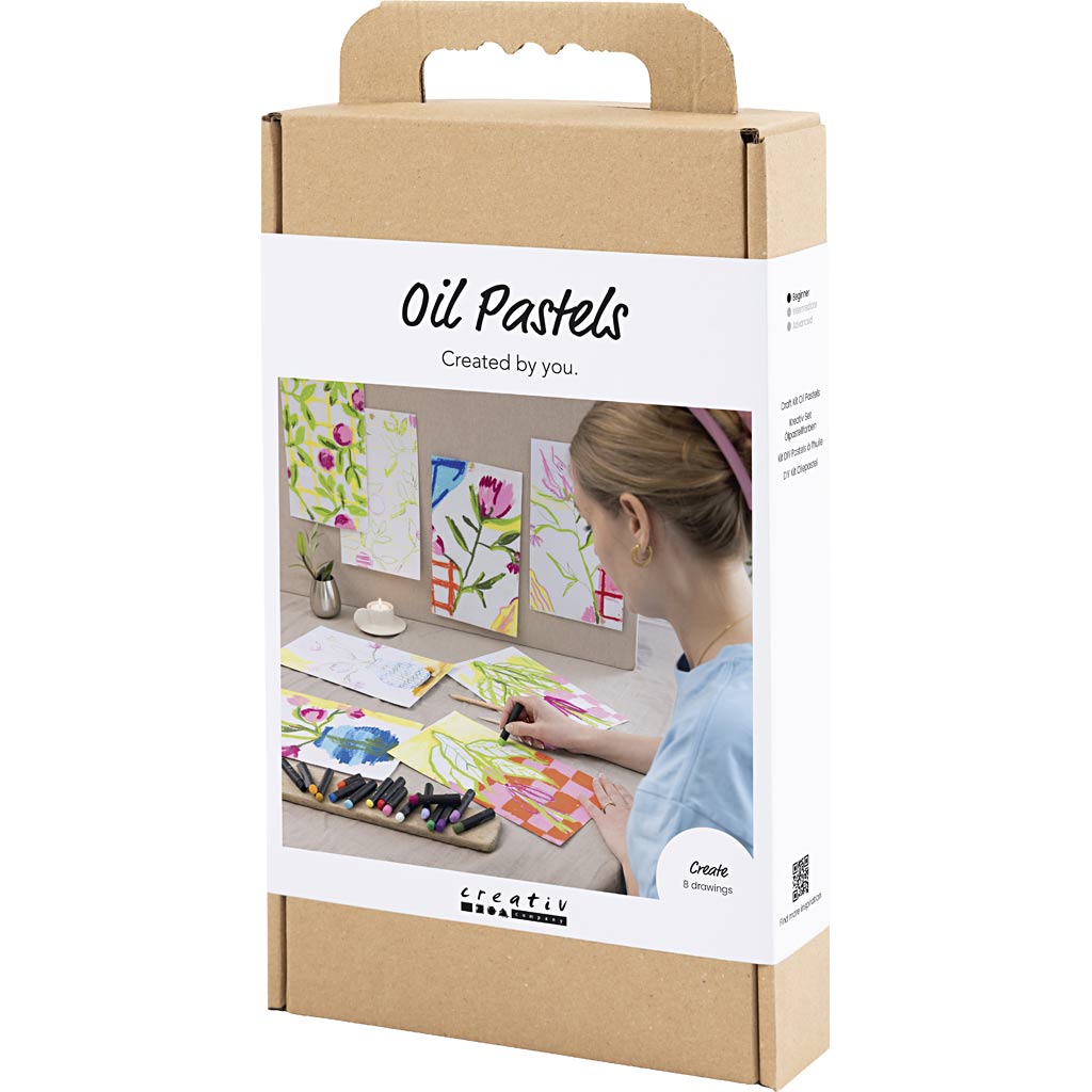 Craft Kit Oil Pastels - Flowers
