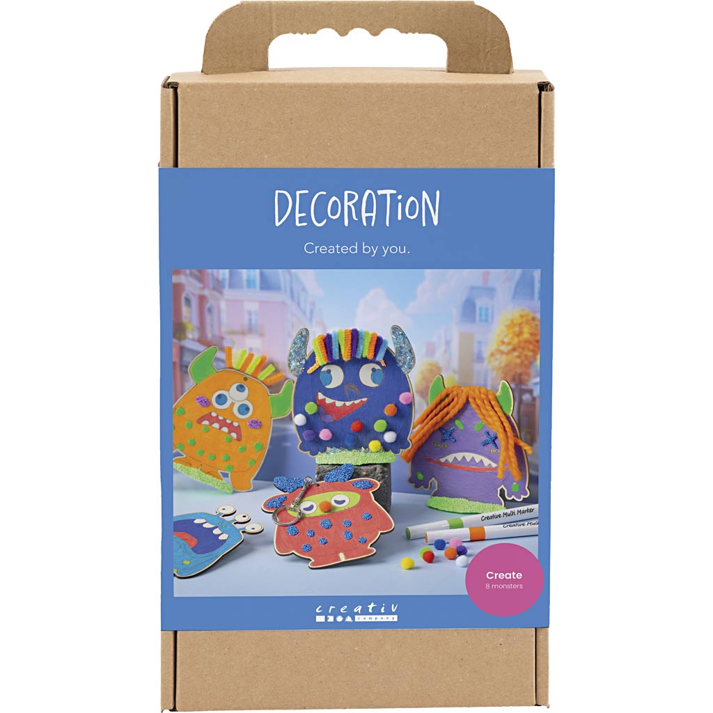 Craft Kit Decoration - Monsters Colourful