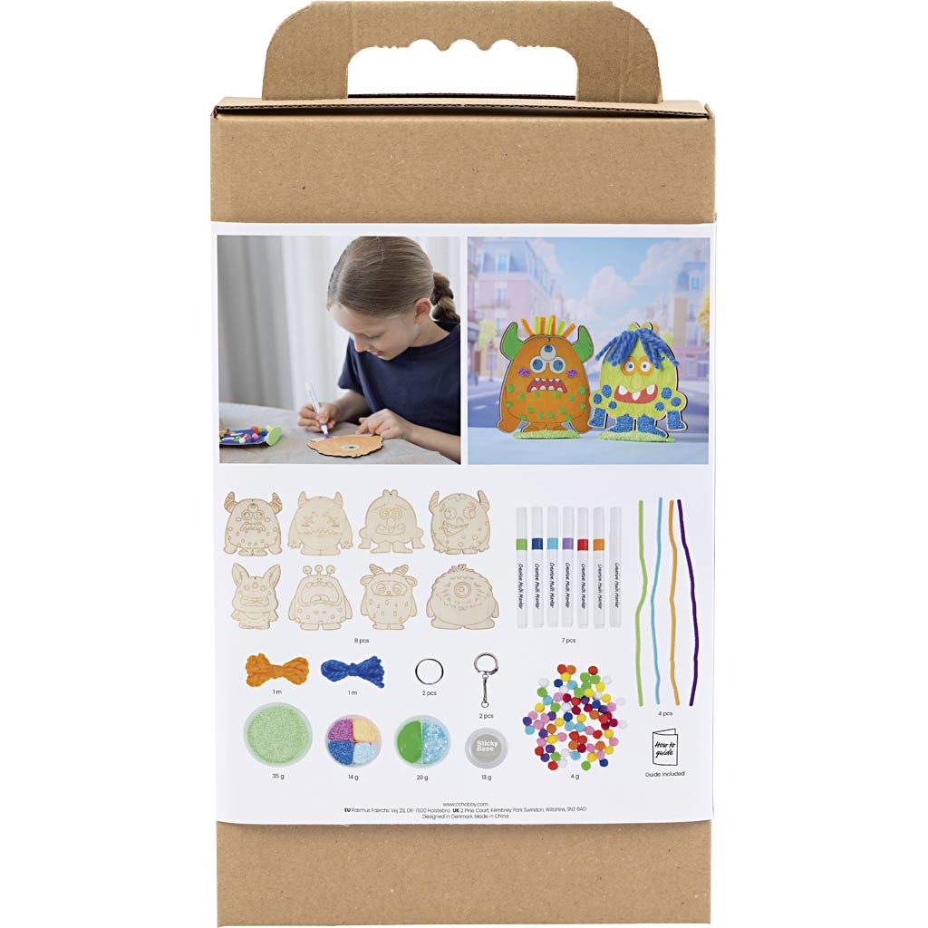 Craft Kit Decoration - Monsters Colourful